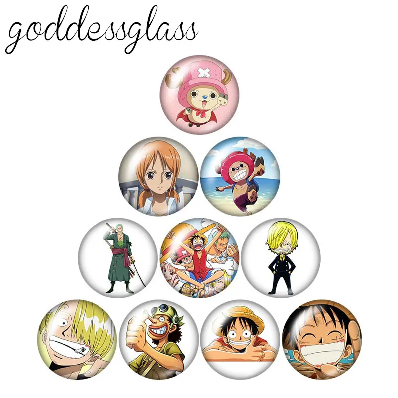 12 мм/18 мм/20 мм/25 мм Круглый Кабошон из японского мультфильма