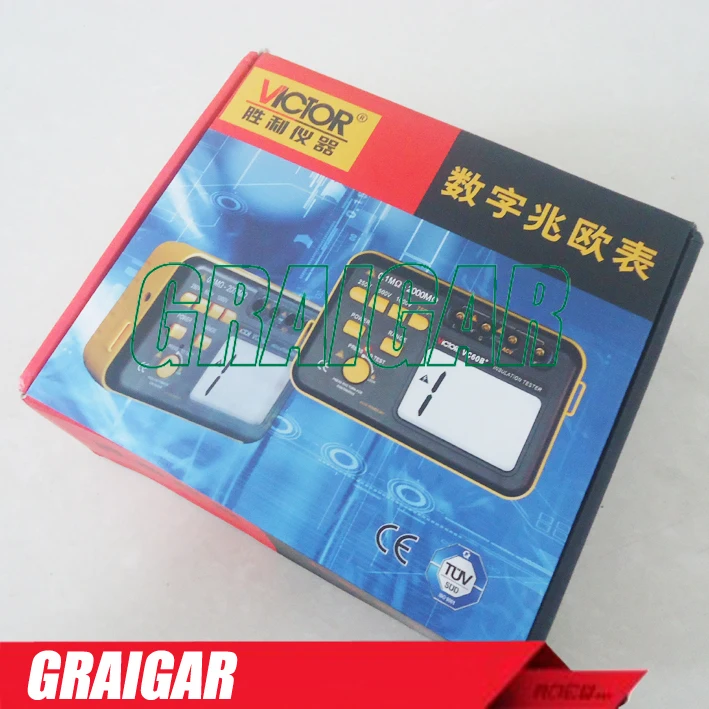 VC60B + цифровой измеритель сопротивления мегомметром Мегаомметр|megohm meter|digital insulation