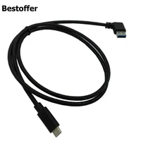 1 meter usb 3 1 type c to usb 3 0 adapter cable left right straight usb3 0 angle plug power data