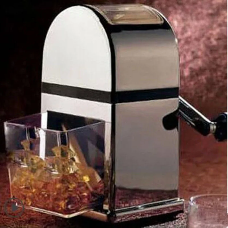 

Mini Cranked Snow Cone Machine Ice Shaver Shaving Crusher Snow Cone Maker
