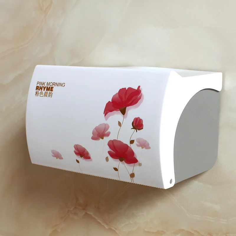 Toilet Paper Holder Plastic Acrylic Waterproof Toilet Roll Holder Box Free Stiletto Creative Door Paper Towel Box