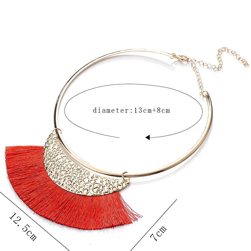 2018 новейший преувеличенный золотой цвет чокер металлический ювелирные