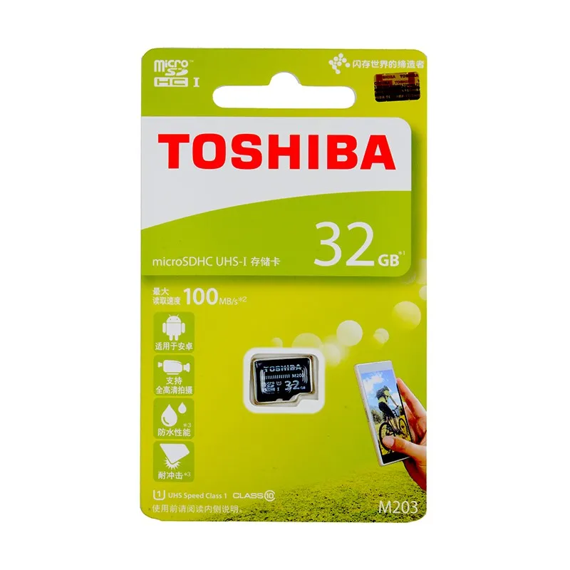 Карта памяти Toshiba карта Micro sd 32 ГБ класс 10 флеш Microsd для планшета/смартфона