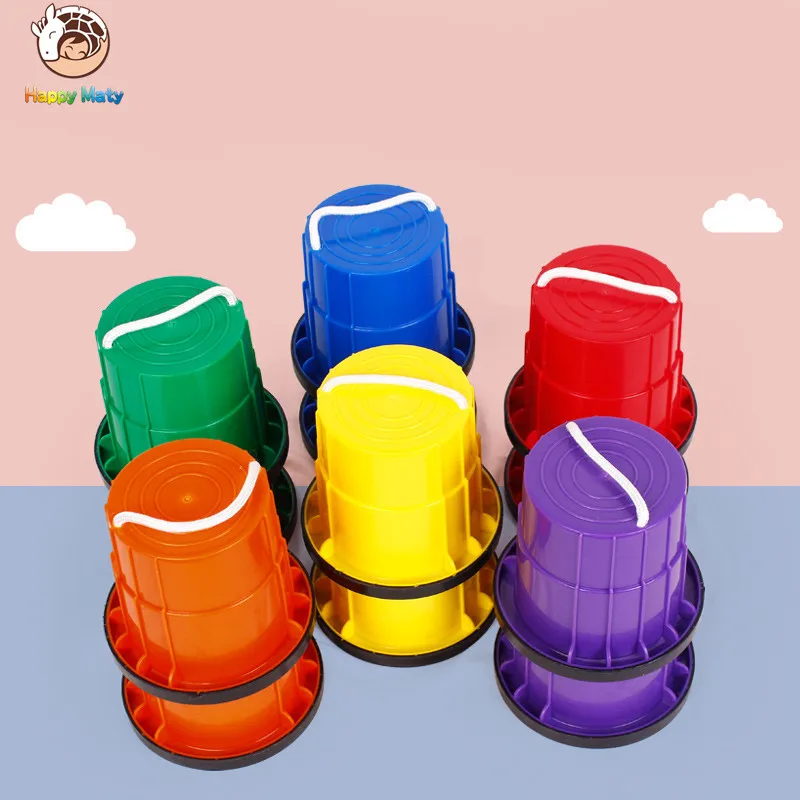 

1 Pair Children Outdoor Plastic Balance Training Big Jumping Stilts Shoes Walker Educational Fun Sport Toys Gift For Kids