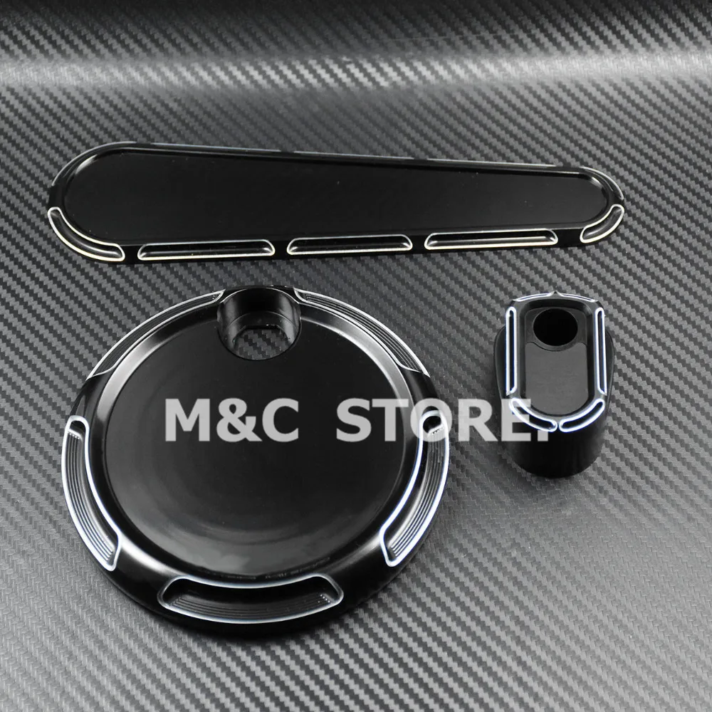 Мотоцикл черный топливный бак дверь тире трек вставить зажигание колпачок для