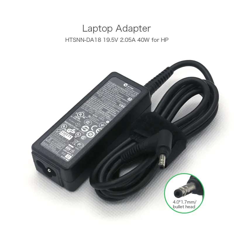 

19.5V 2.05A 40W 4.0*1.7mm AC Adapter for HP Mini 210 210 110 1000 1101 2102 HSTNN-DA18 624502-001 Laptop Power Supply