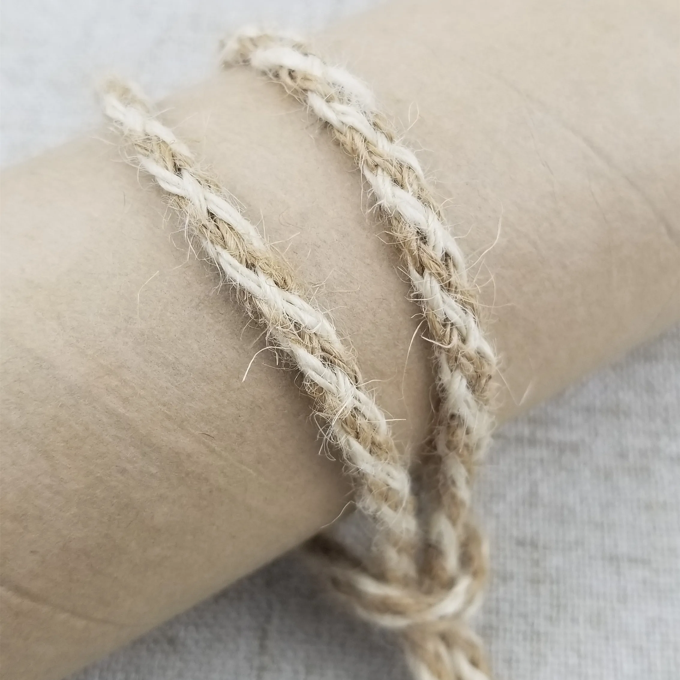 Пеньковая веревка белая и натуральная льняная плетеная DIY Свадебная вечеринка