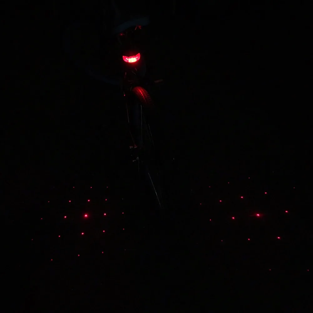 TOS Новый Алмазный велосипед свет 7 мигающий режим фонарь задний световое