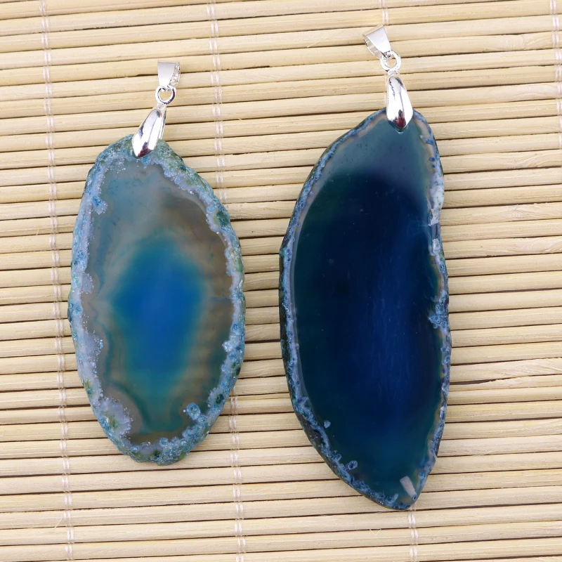 Женская подвеска с голубым камнем 10 шт.|pendant diy|brazilian stonesstone natural |