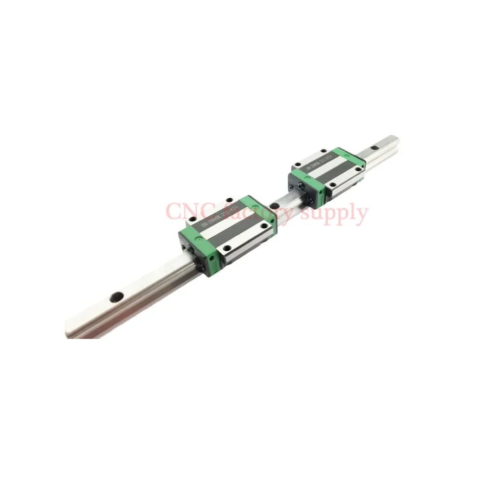 Free shipping 3D print parts CNC machine linear rail slide HGW20mm 20mm 1pcs L-100mm + 2pcs HGW20HA carriage | Обустройство дома