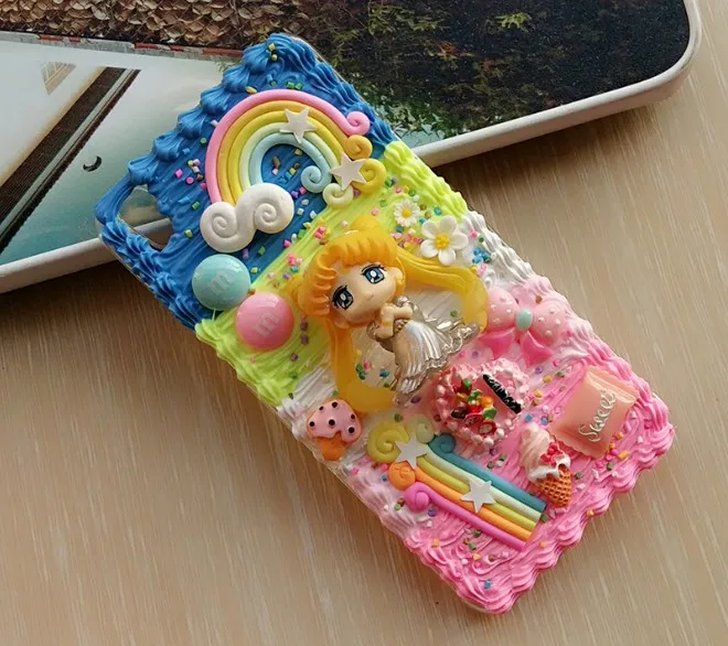 Новинка для iphone Xs max 8 7 6 6s plus DIY чехол 3D Sailor moon чехол для iphone 8 7/6 6s plus ручной работы кремовый конфетный чехол для девочки подарок