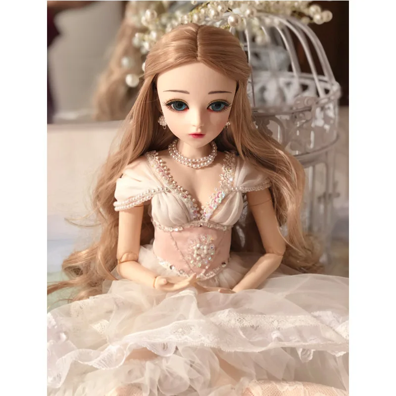 Цвет: желтый 1/3 BJD 60 см куклы игрушки высшего качества китайская Кукла 18 шарниров BJD шаровая шарнирная кукла Мода девушка подарок игрушки для девочек модифицированная версия - Цвет: Цвет: желтый