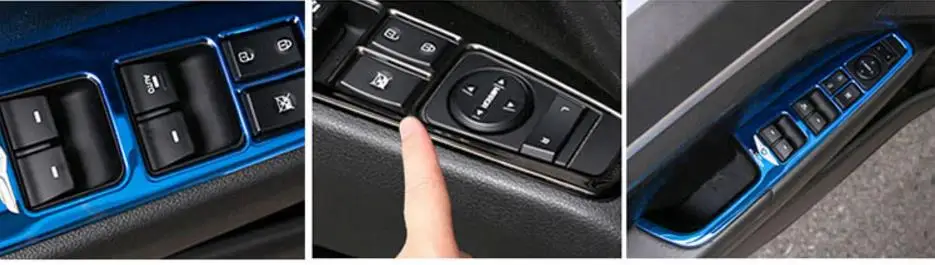 Автомобильная наклейка для hyundai Elantra Avante AD, автомобильный подлокотник для межкомнатной двери, стеклоподъемник, кнопка включения, накладка, отделка автомобиля