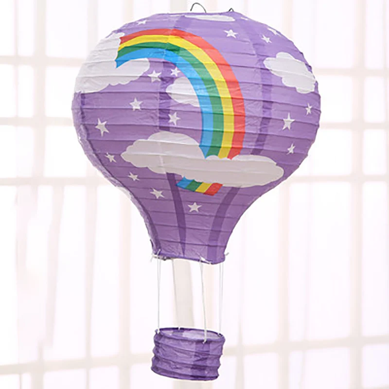 6Purple Rainbow Радужные облака узор праздничное украшение бумажный воздушный шар Детские вечерние украшения Любовь удобная подвеска - Цвет: 6Purple Rainbow