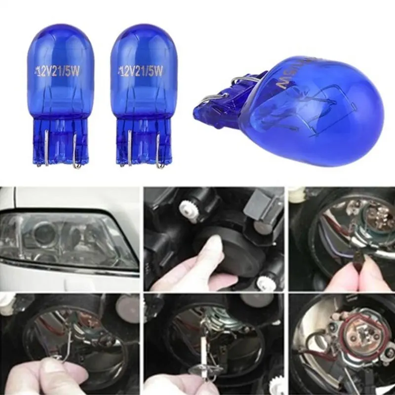 1pair W21/5W T20 580 Dual Filament Sidelight 7443 Super White Hid Bulbs 88 2017 XR657 | Автомобили и мотоциклы