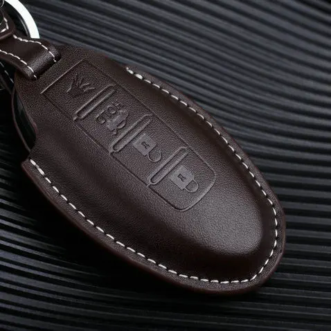 Кожаный чехол для ключей Infiniti G25 G37 JX35 M35 M37 QX60 QX50 Q50 Q60 Q70 брелок держатель умный