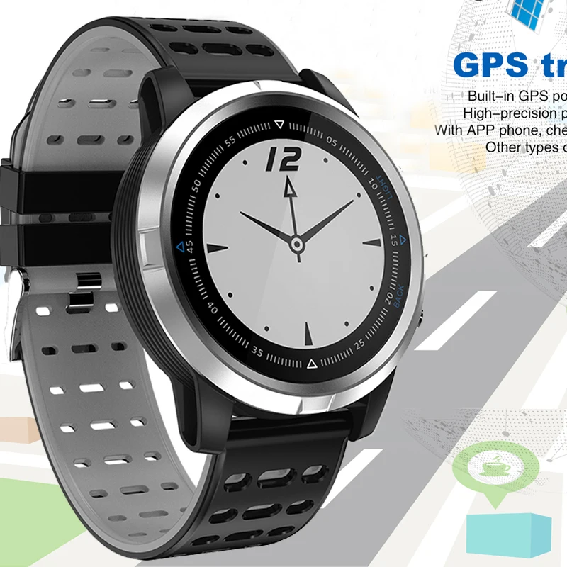 Умные часы IP68 с GPS водонепроницаемые динамические монитором сердечного ритма для