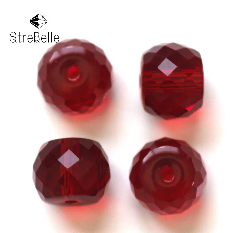 

StreBelle Drum Shape AAA Grade DIY Jewelry Beads 72Faceted Glass Beads DIY 50pcs Factory Wholesale