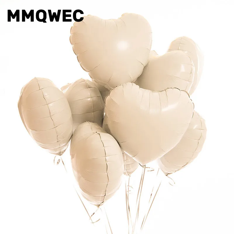 MMQWEC 18 дюймов 100 шт. Свадебная вечеринка искусственное сердце шары свадебные день
