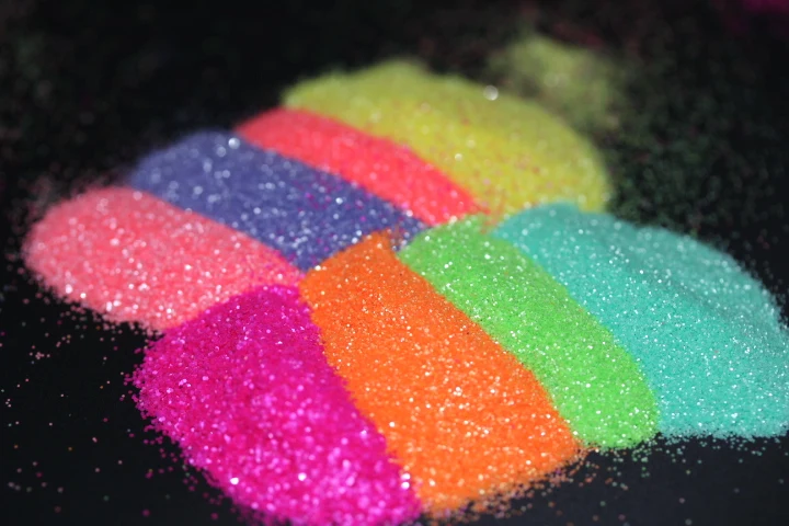 Неоновые матовые блестящие украшения для дизайна ногтей свободная пудра из