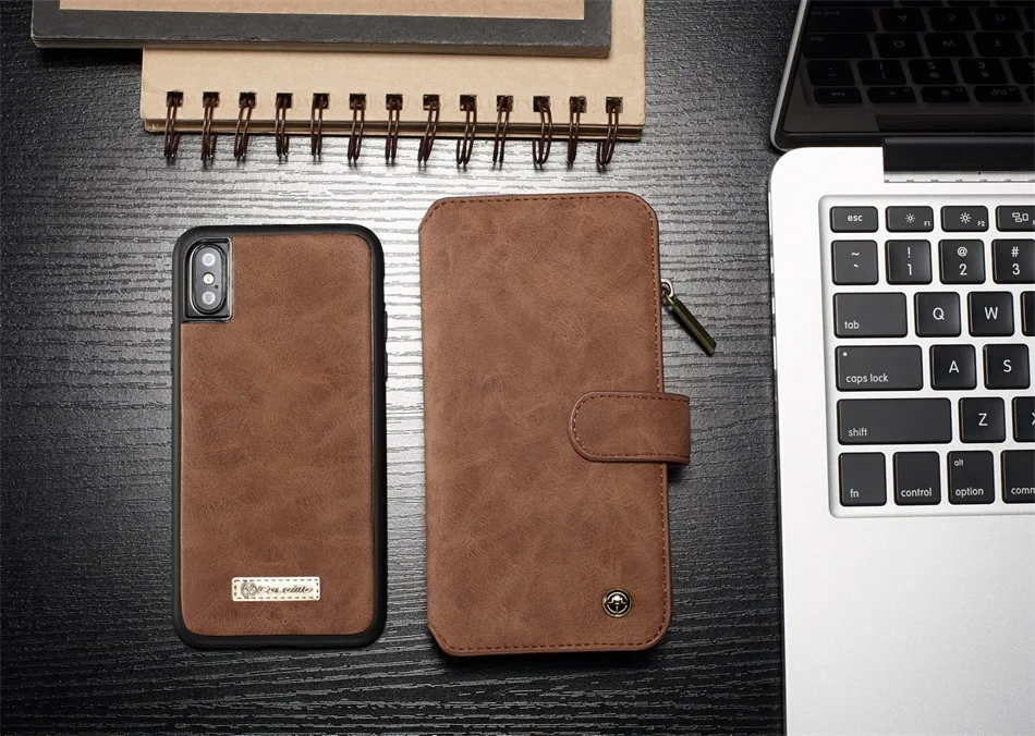 Кожаный чехол-кошелек для телефона Apple IPhone X XR XS MAX 7 8 Plus, сумка на молнии, чехол для мобильного телефона 6 6 S plus, чехлы для карт