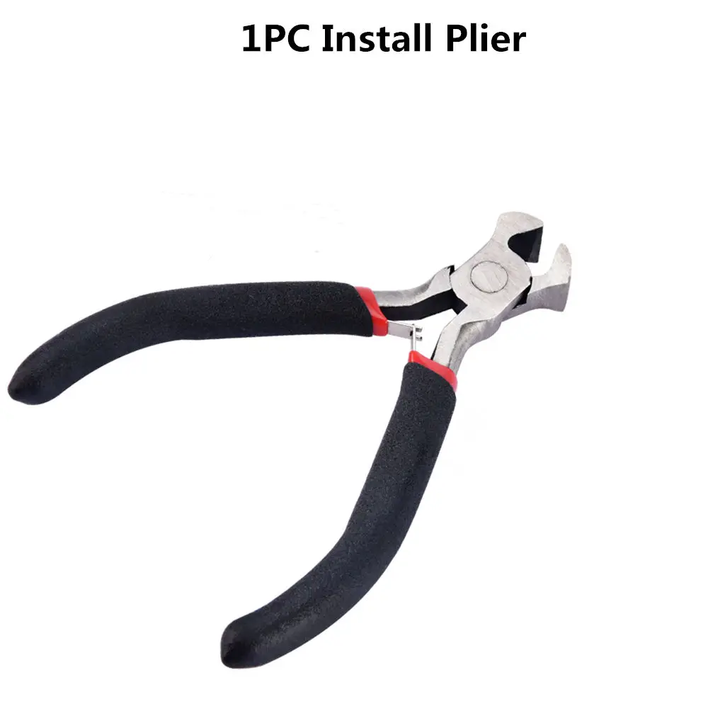 Install Plier Only 85 шт. закрытого конца смолы молния тяговое кольцо Замена Мгновенный ремонт молния головы швейная сумка кошелек одежды аксессуары ремесла комплект - Цвет: Install Plier Only