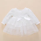 Платье детское летнее хлопковое с оборками и вышивкой