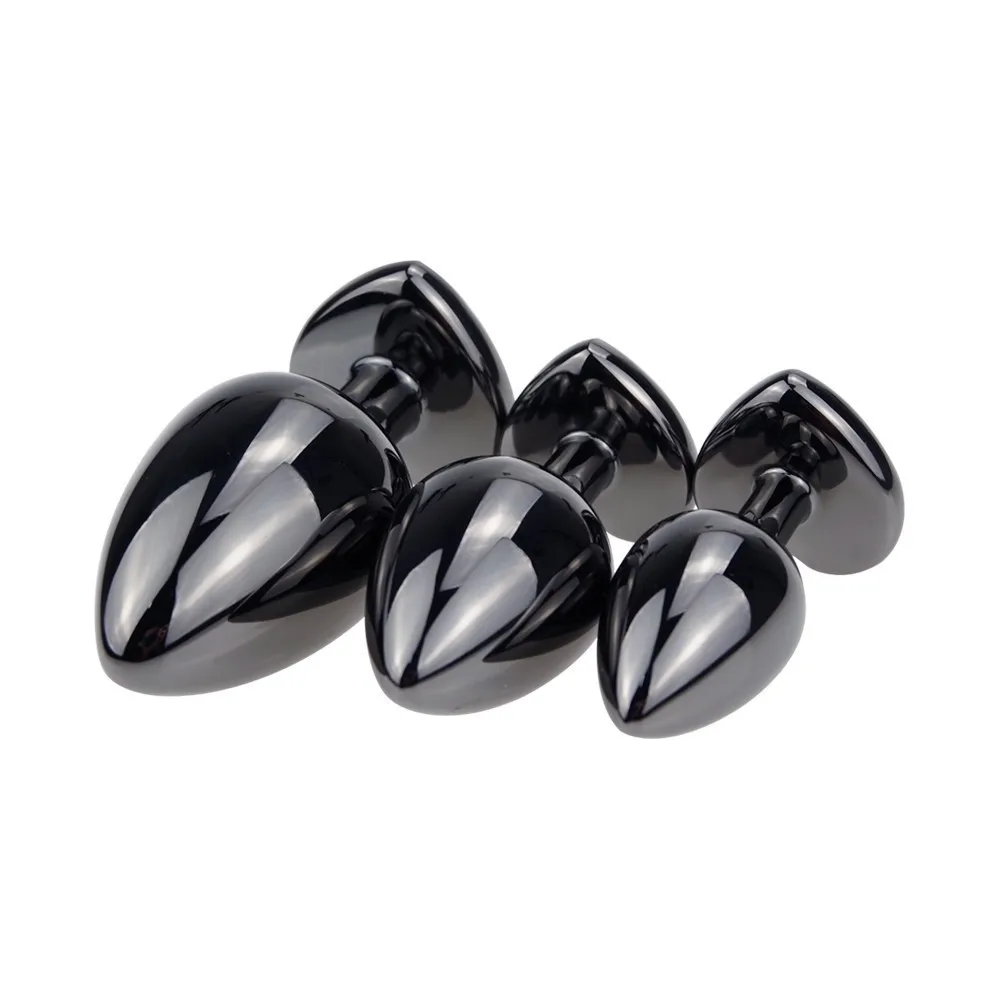 Heart Crystal Black Metal Plug Anal With Enema Clyster Smooth Butt Dilatator Erotic Tail Couples Adult Game Products | Красота и