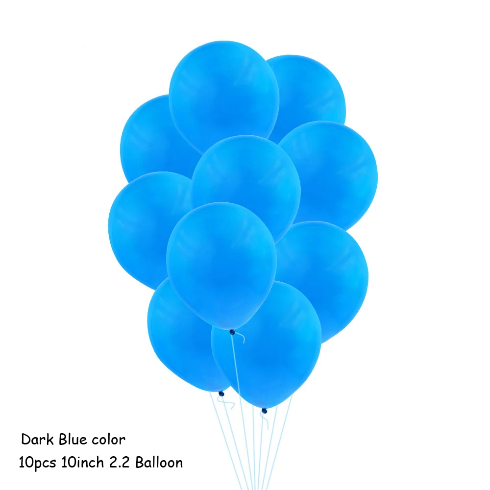 10pcs 2.2g Dblue Первый день рождения мальчик воздушные шары День рождения украшения Дети конфетти синие шары ребенок душ мальчик papr гирлянда буквы воздушные шары - Цвет: 10pcs 2.2g Dblue