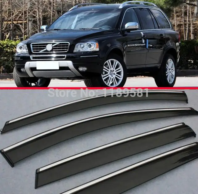 Для VOLVO XC90 2010 2011 2012 2013 2014 оконный дефлектор козырек от дождя/солнца вентиляционное