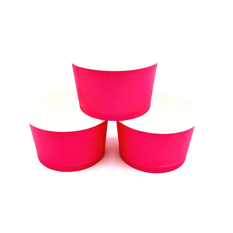 50 шт./лот одноцветная чашка для мороженого Одноразовая вечерние поставки с