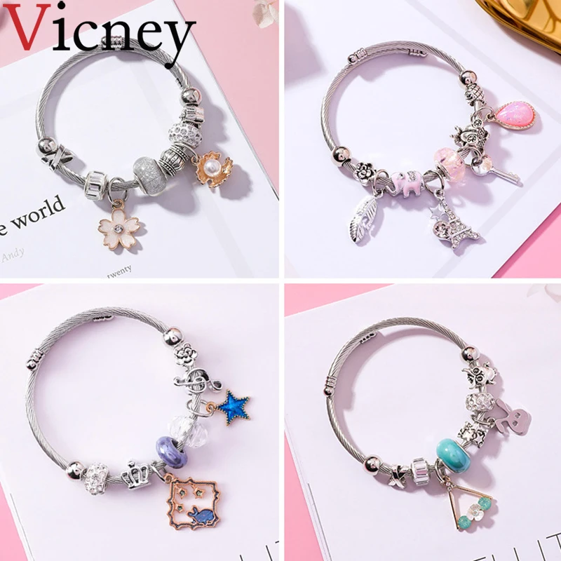 Vicney 2018 Новый Ретро Национальный стиль DIY женский браслет горный хрусталь