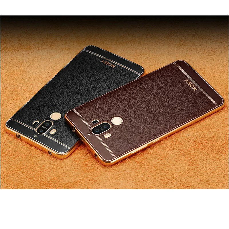 

2PCS Plating For Huawei Mate 9 Mate9 Kirin960 Cellphone back Cover Case Soft TPU Clear Protective Cover For Huawei Mate 9 Mate9
