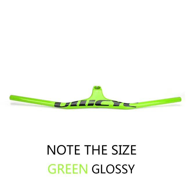 Glossy Green ULLICYC горный велосипед/MTB полностью углеродное волокно руль углеродный руль велосипеда и стержень интегрированный до 800 мм YT899 - Цвет: Glossy Green
