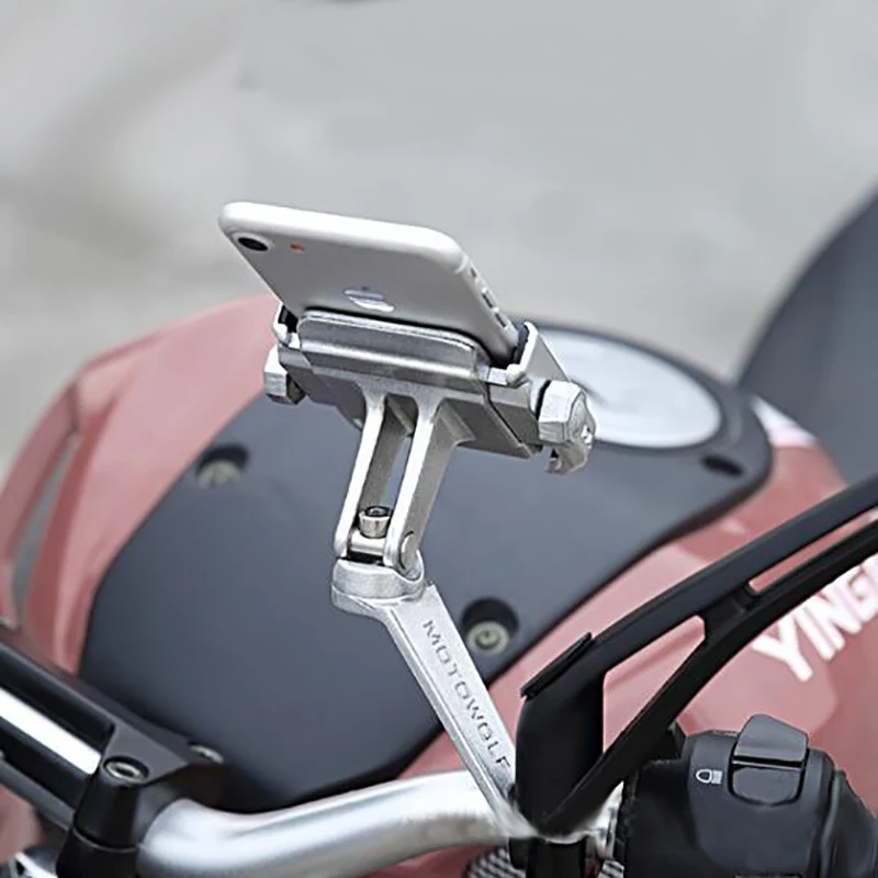 Мотоцикл motowolf держатель мобильного телефона вращение на 360 велосипед Телефон крепление для Iphone samsung XIAOMI