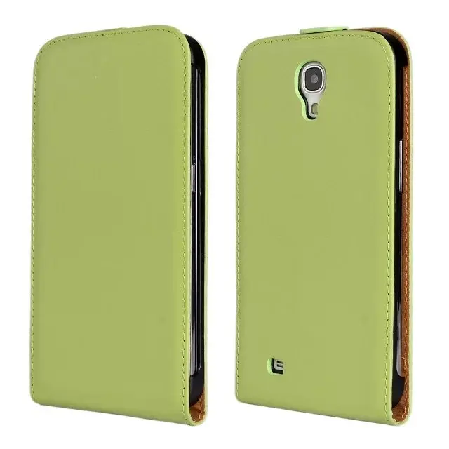 Роскошный кожаный чехол-книжка для samsung Galaxy Mega 6,3 i9200 для вертикального хранения телефона с крышкой - Цвет: Зеленый