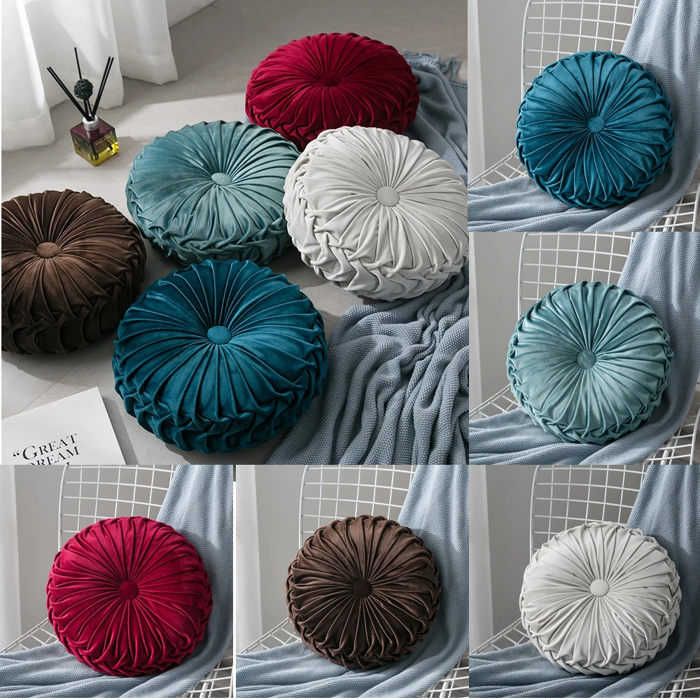 Fashion Solid Thick Corduroy Soft Sofa Cushion Pad Seat Chair Round Home Pillow Patio Car Office | Дом и сад