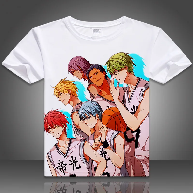 Футболка Kuroko no Basuke новая футболка для косплея Аниме Tetsuya модные топы Akashi Seijuro