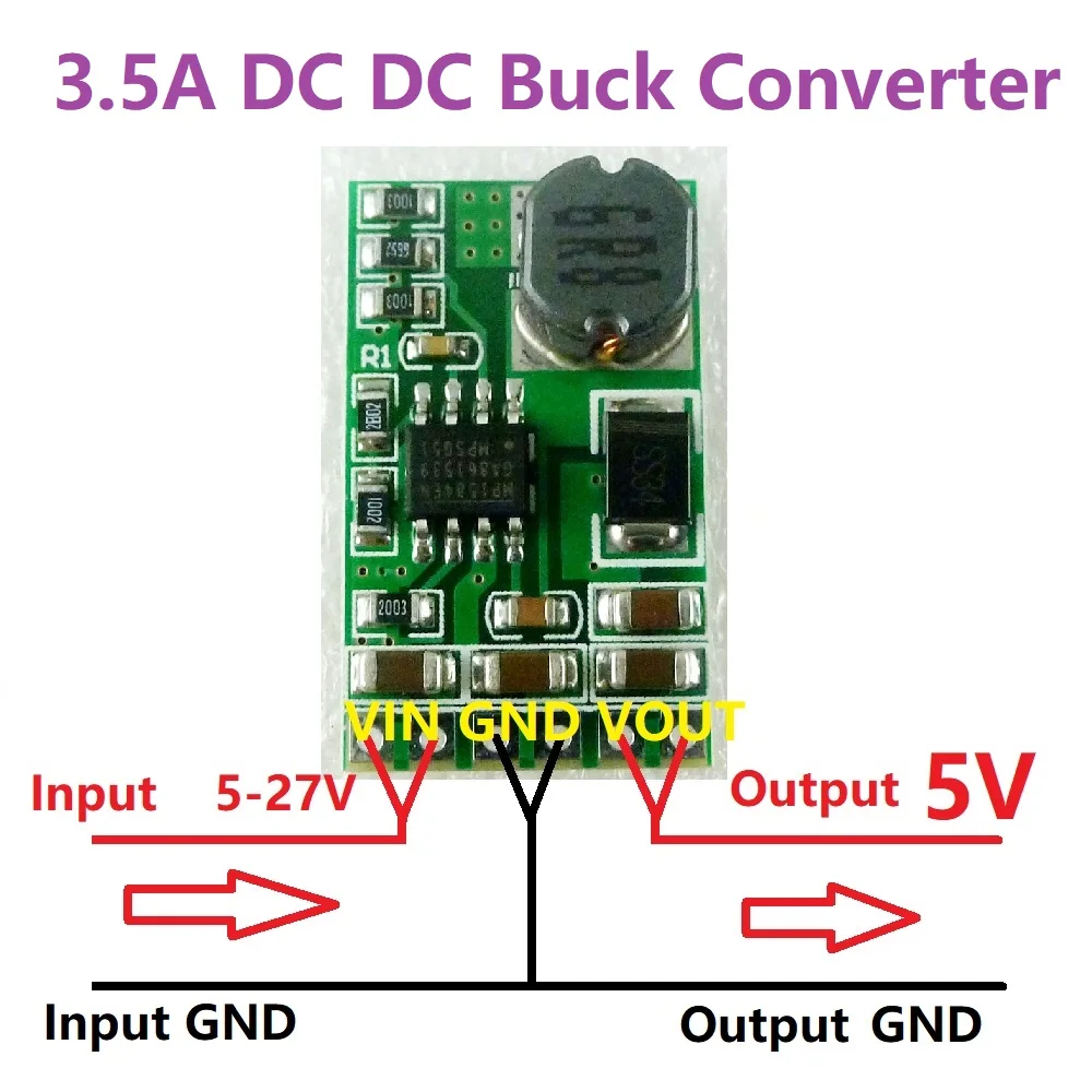 Понижающий преобразователь постоянного тока 5 шт. 3 А 6 в 9 В 12 15 24 В|buck converter|dc dcdc dc 5v |