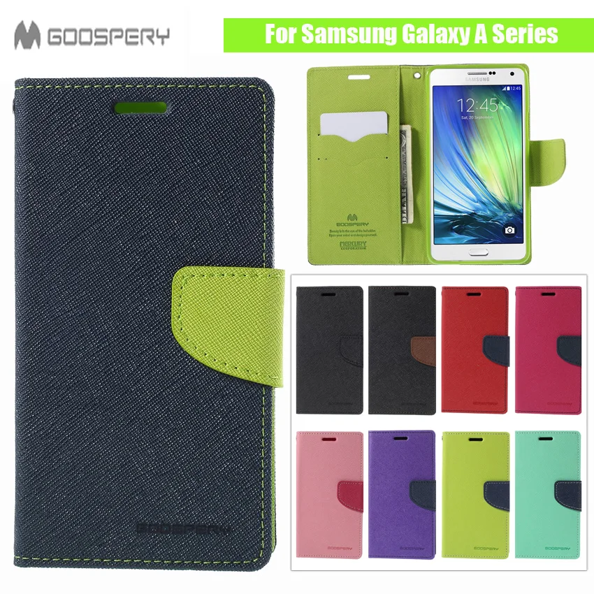 Mercury Goospery кожаный флип чехол для Samsung Galaxy A8 A3 A5 A7 J2 J5 J7 Prime S4 S5 S3 мини телефонные чехлы