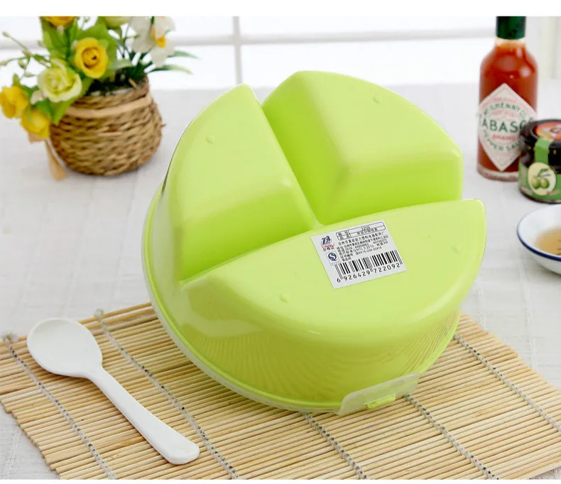 Детская Студенческая коробка для завтрака круглый пластиковый микроволновый