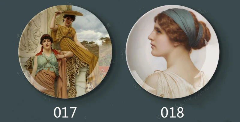 Goldward масляная живопись элегантная декоративная тарелка для гостиной фон настенная тарелка керамическая креативная Поворотная тарелка