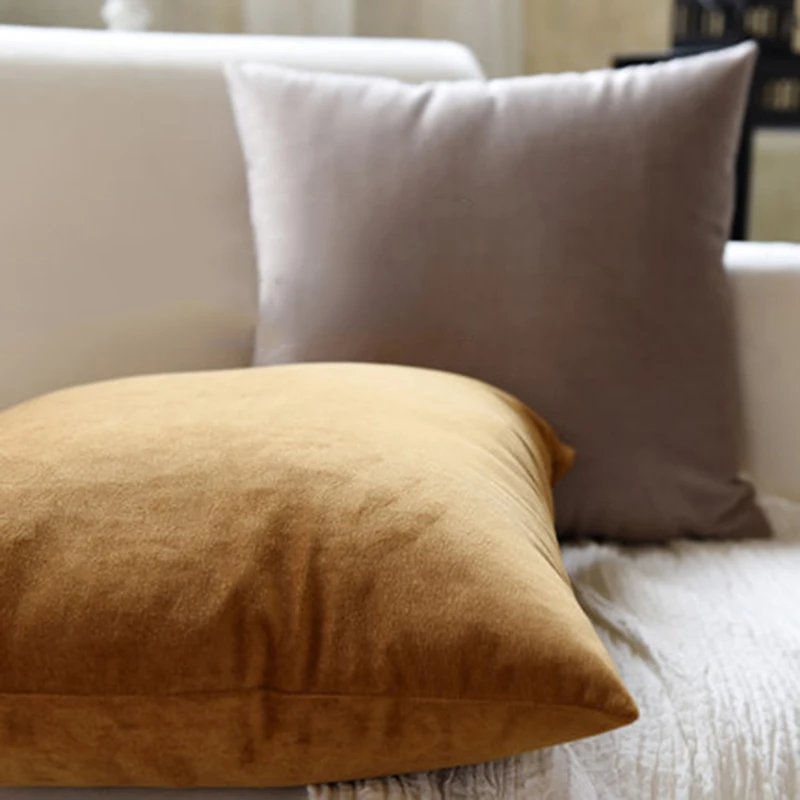 Мягкая Пастельная плюшевая простая однотонная Подушка Диван большая подушка