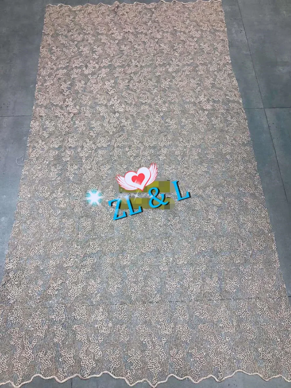 2019 bright silk thread plus strand embroidery French mesh African lace fabric 50308 water soluble for wedding dress skirt | Дом и сад