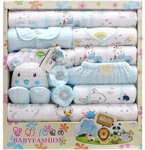 New 2015 Baby Gift Set thick high-grade cotton clothes suit newborn baby 18pcs | Детская одежда и обувь
