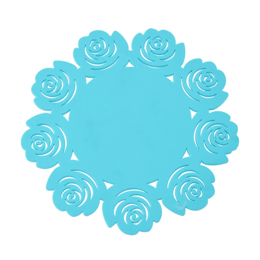 1PC Lace Flower Hollow Doilies Silicone Coaster Coffee Table Cup Mats Pad Placemat Kitchen Accessories Cooking Tools | Дом и сад