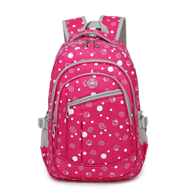 Детские школьные сумки для девочек подростков женский рюкзак с принтом
