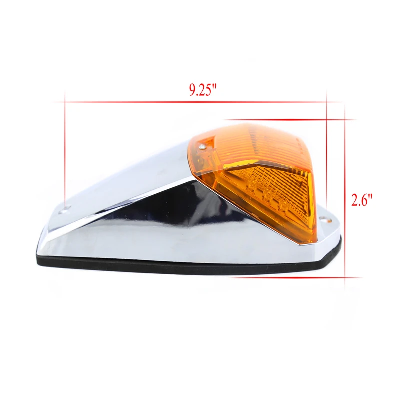 KEYECU 1 упаковка 17LED янтарный свет на крышу хромовый маркер для кабины зазор крыша