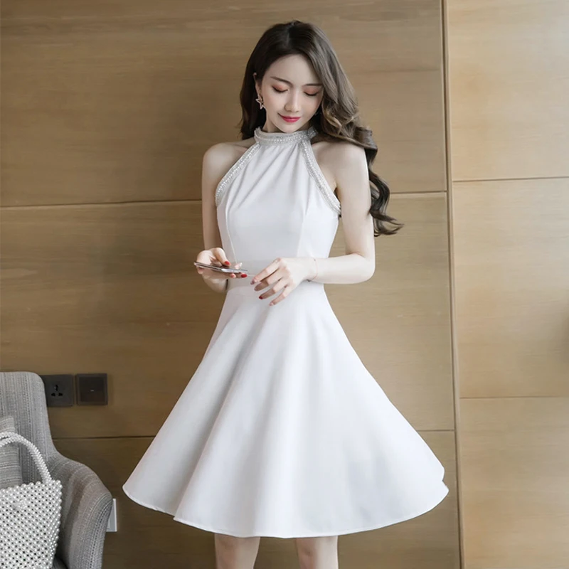 

Модное женское элегантное удобное белое платье, Новое поступление, корейское винтажное праздничное темпераментное привлекательное милое ...