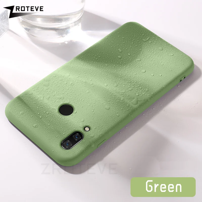 Зеленый P Smart чехол ZROTEVE жидкий силиконовый чехол для huawei P Smart Plus+ чехол Гладкий чехол для huawei P Smart Plus чехол s - Цвет: Зеленый